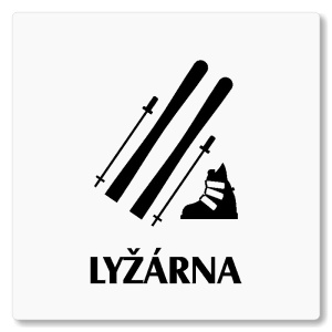 Lyžárna, 80x80mm, bílá, Nevada